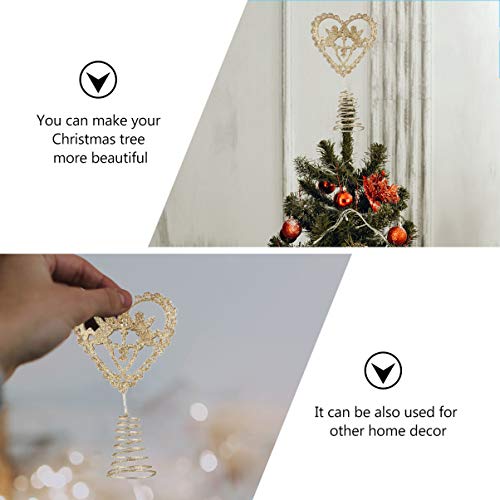 Valicclud Topper Árvore de Natal Topper de Árvore de Estrelas Brilhantes Árvore de Natal Estrelas Fe