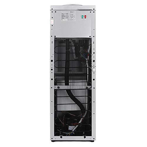 Silver Electric Hot Cold Water Cooler Dispenser features and specifications