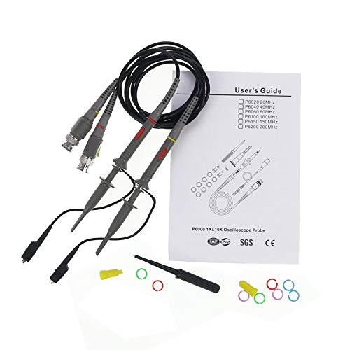 PP80 High Precision 60MHz Oscilloscope Scope Clip Probes 1x10x Oscillograph Rapier 60MHz 6MHz