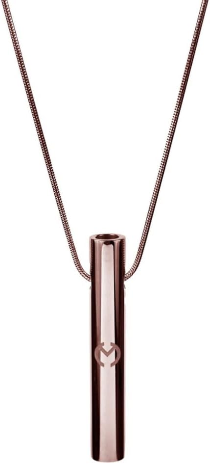 Moksha Anxiety Whistle Necklace | Natural Anxiety Relief | Meditation Jewelry | Stress Relief Pendant | Mindfulness Deep Breathing Tool