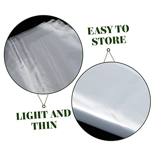 10pcs Dry Clean Suit Garment Bags Gusseted Dustproof Jacket Covers Hanging Pouches for Clothes Storage4