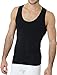 Produktbild UnsichtBra Shapewear Unterhemd Herren | Body Shaper Funktionsshirt Herren | Bauchweg Kompressionsshirt Herren Weiss Beige Schwarz (sw_7100)(L, Schwarz)