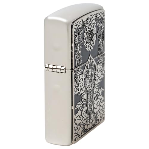 Encendedor Zippo Aceite Piedra Plateado miniatura 4