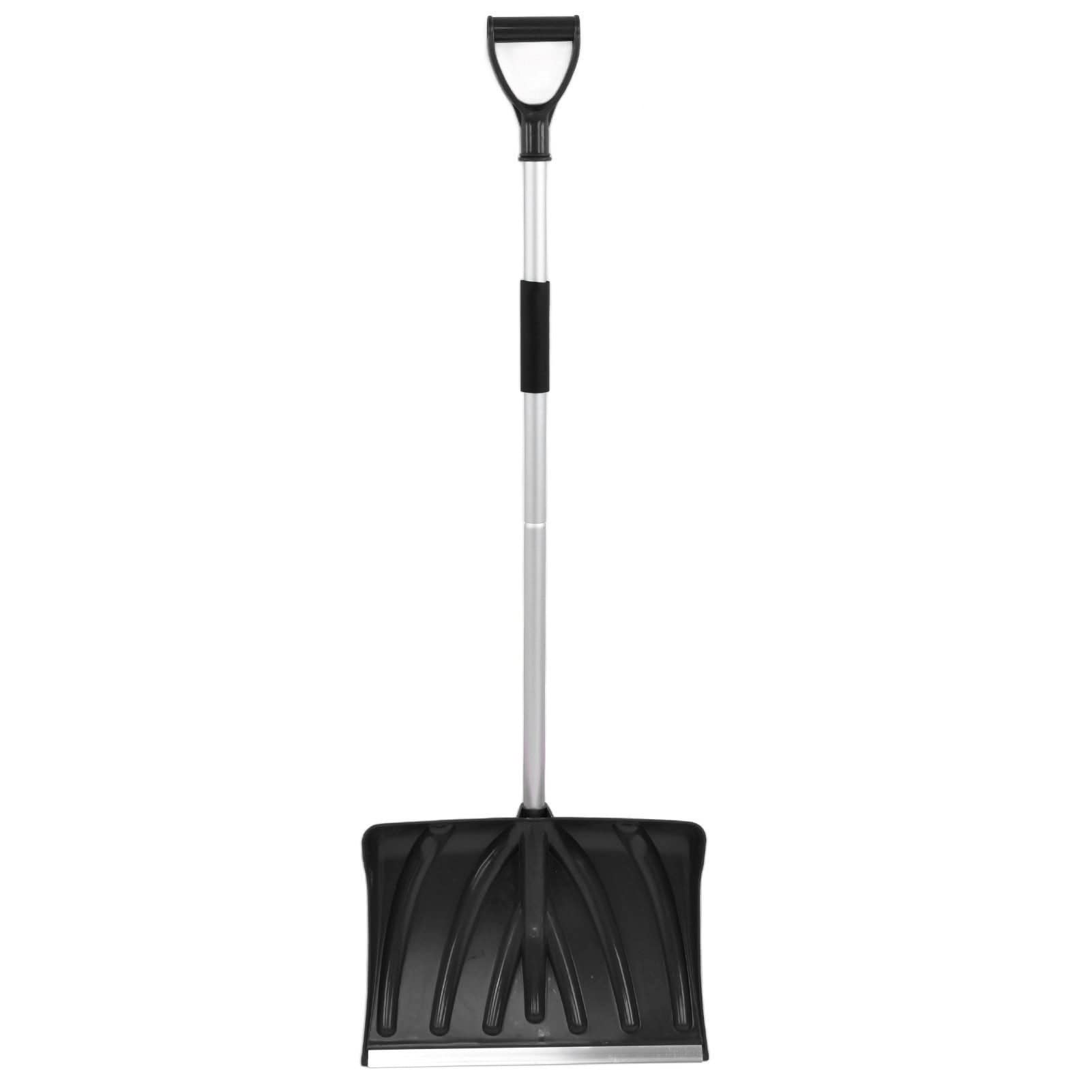 Pala de Nieve de Aleación de Aluminio, Pala de Nieve con Desmontable para un Agarre Firme, Pala de Nieve de Gran Capacidad para Palear, Empujar Nieve y Romper Hielo, Herramienta
