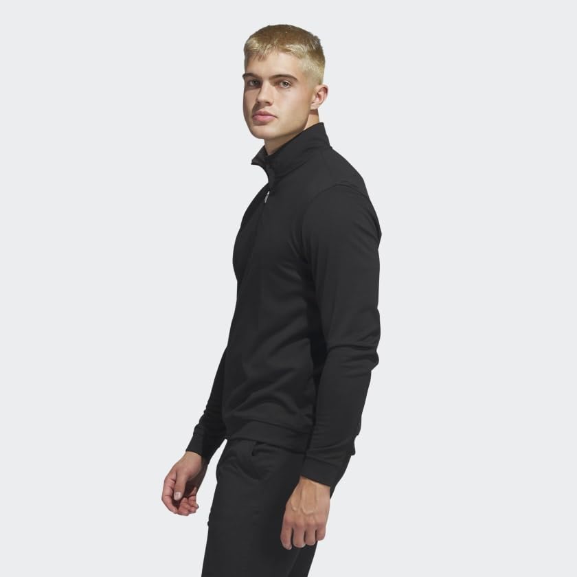 adidas Men's Elevated Quarter-Zip Pullover4
