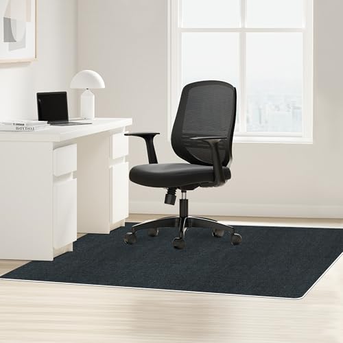 Bolinker Office Chair Mat for Carpet and Hardwood Floor - Gaming Desk Mat, Computer Chair Floor Protector, Non-Slip Rug Pad, TPR Washable, About 55"x39" by Bolinker - Used condition - CA$44.64