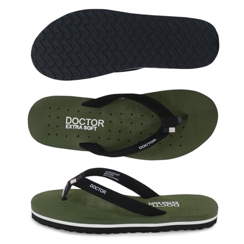 Image of DOCTOR EXTRA SOFT House Slipper for Women's Care Dr Orthopaedic Super Comfort Fitting Flat Cushion Chappal Flip-Flop for Ladies & Girl's