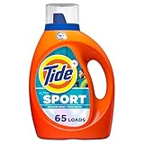 Tide Ultra Sport Liquid Laundry Detergent, 92 fl oz, 65 Loads, Laundry Detergent Liquid with Advanced Sweat plus Stain Fighters