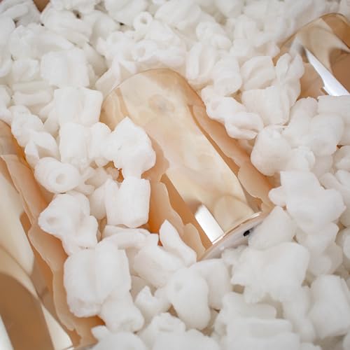 Magicwater Supply - .25 Cu Ft - White Ribbon Shaped Recycled Anti Static Packing Peanuts - Compostable & Biodegradable Cushion for Shipping - Dust-Free & Abrasion Resistant - Void Filler - Thumbnail 5