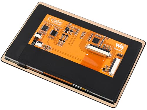 Image of waveshare 5inch Touch DSI Display 800 x 480, IPS Screen, 5-Point Capacitive Touch LCD,Compatible with Raspberry Pi 4B /3B+ /3A+ /3B /2B /B+ /A+, Compute Module3 /3+ /Compute Module 4