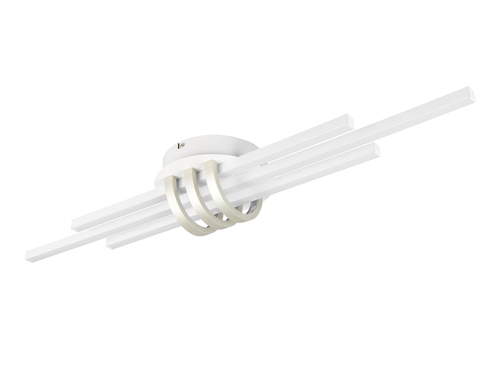 RL LIVE YOUR LIGHT Lampa sufitowa LED, ściemniana za pomocą przełącznika, biała, płaska, duża, szerokość 81 cm