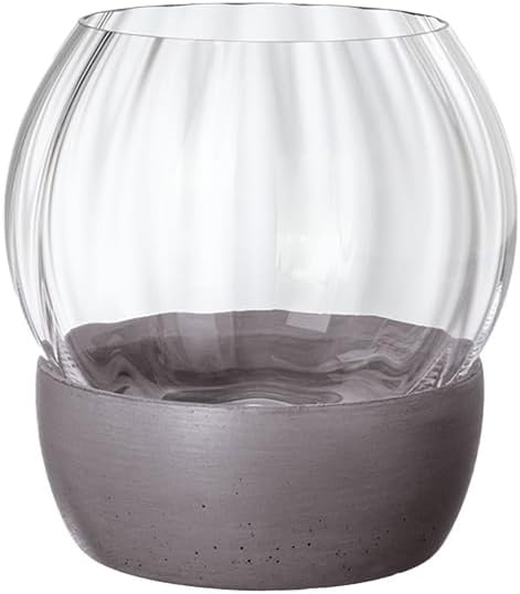 Villeroy & Boch - Rose Garden Home Hurricane Lamp, 155 Mm, Crystal Glass/Concrete