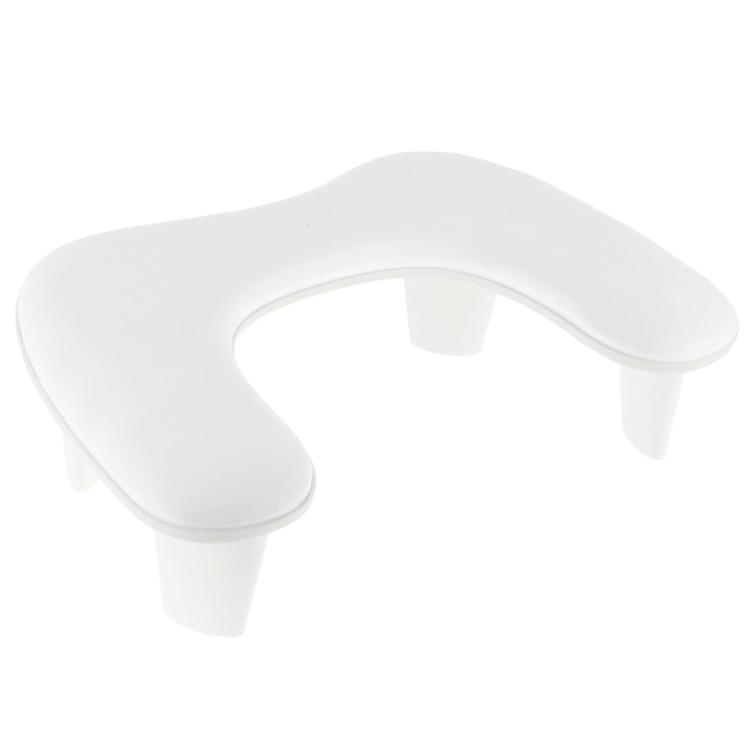 VOCOSTE Arm Rest for Nails Tech, U Shaped Nail Arm Rest, Manicure Hand Rest with Detachable Brackets, Hand Rest for Nails Tech with Non-slip Pads, Arm Rest Pillow, White
