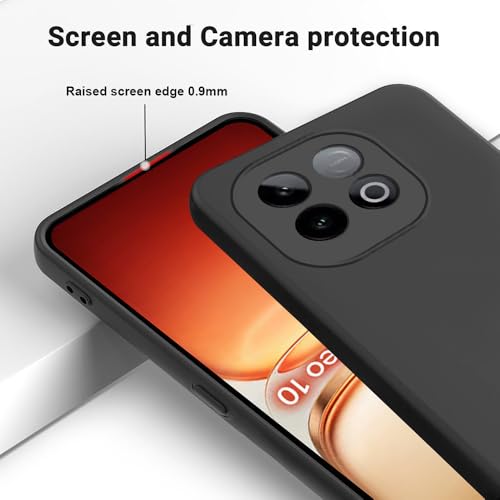 Image of Back Cover for iQOO Neo 10 5G | Full Camera Protection | Premium Liquid Silicon Case | Flexible Bumper Case for iQOO Neo 10 5G (Black)