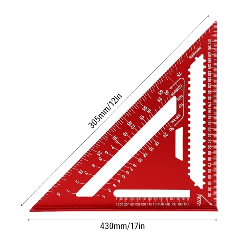 Escuadra de ángulo para carpintería de aluminio de 12 pulgadas miniatura 7