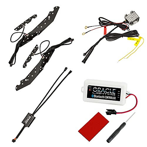 ORACLE LIGHTING Dyanmic ColorSHIFT LED DRL & Turn Signal Upgrade | '13 – '18 Dodge Ram, 1 Pair with Bluetooth Controller, Part # 1327-332