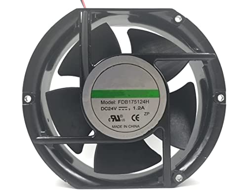 Ventilador de refrigeración 17251 extractor industrial de aire 24 V y 1,2 A de 172 mm