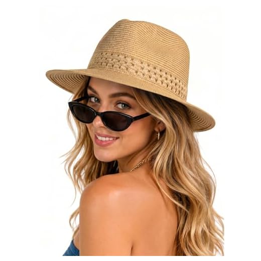 Zylioo XL/XXL Sun Hats Big Heads Straw Hats for Men Women Summer Hat UV Protection Panama Beach Hat for Holiday Vacation Travel Outdoor