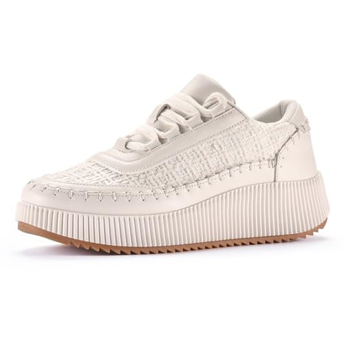 CGRRBW Women's Platform Sneakers Comfortable Fashion Sneakers Walking Shoes