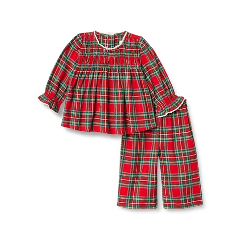 Image of Amazon Essentials x Sofia Grainge Toddler and Baby Girls' Long Sleeve Flannel Set