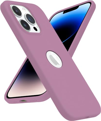 Image of Elzzi Liquid Silicone Cover Compatible for iPhone 13 Pro Case Smooth Touch Gel Rubber Wireless Charging Phone Cases Non-Slip Full Body Protective Shockproof Back Cover 6.1 Inch, Lilac