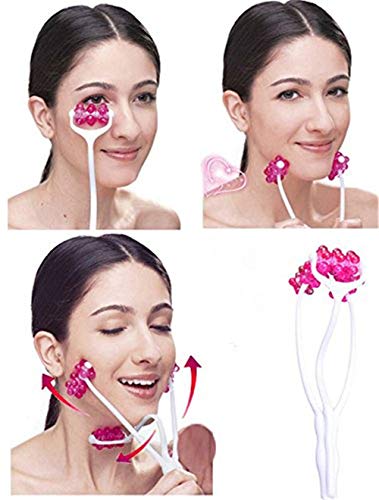 New Face Roller Massager Thin Face Lift Plastic Massager Manual Massage Tool Face Fat Remover Slimming Beauty Tool for Face Up