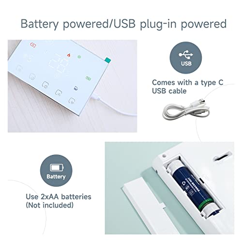 Thermostat smart wireless programmable avec capteur WiFi ambiant