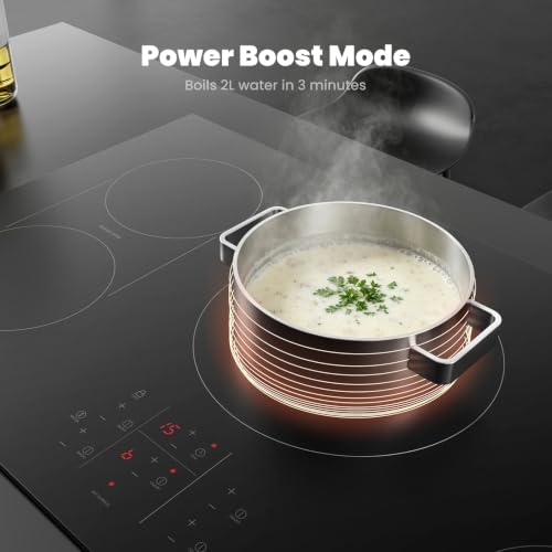 Image of GASLAND 36 Inch Induction Cooktop, 5 Burner with Bridge Element, 220V
