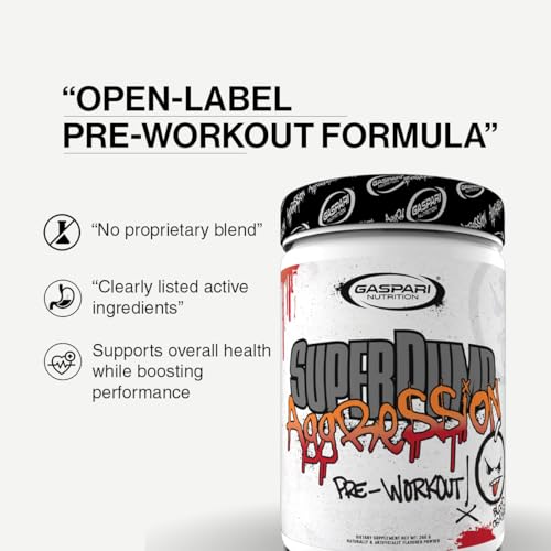 Image of Gaspari Nutrition SuperPump Aggression Pre-Workout: Energy, Focus, Endurance, Recovery, Creatine and Caffeine (40 /20 Servings, Berry Berry Angry)