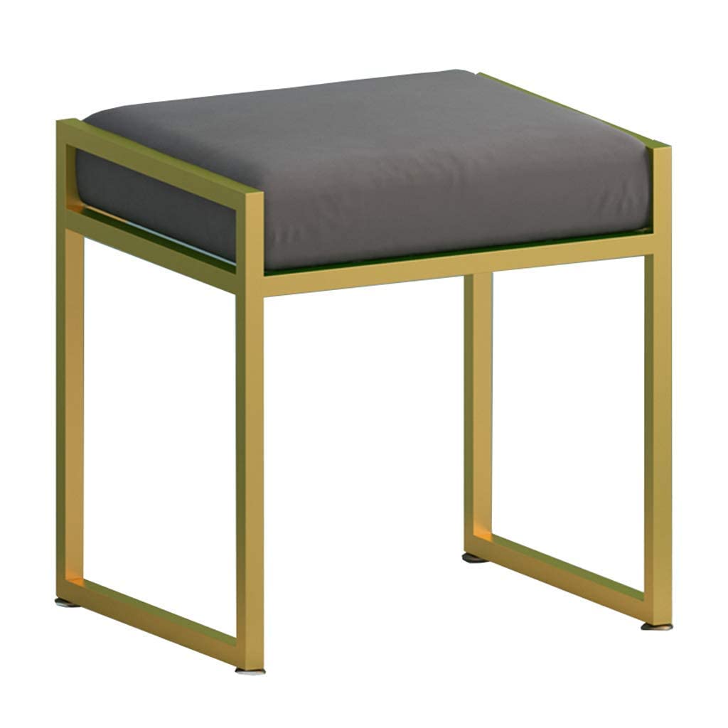 Tabouret ottoman carré moderne velours repose-pieds salon n° 2