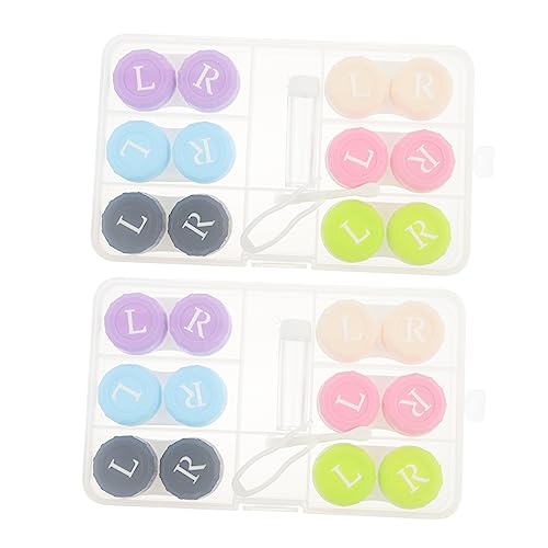 1set Custodia Per Lenti Portatile Di Impermeabili Per Viaggi e Uso Quotidiano Perfetta Per Occhiali e Contatto Design Compatto e Leggero Pratica e Resistente Per Tutti Giorni