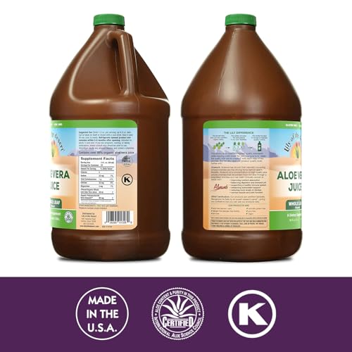 Lily Of The Desert Aloe Vera Juice - Whole Leaf Filtered Aloe Vera Drink, Non-GMO Aloe Juice with Natural Digestive Enzymes for Gut Health, Stomach Relief, Wellness, Glowing Skin, 64 Fl Oz - Image 3