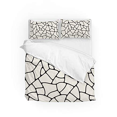Housse de couette en polyester mosaïque infroissable et facile d'entretien