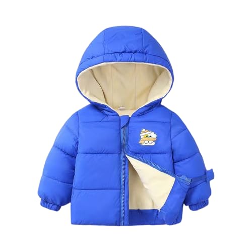 Fall Coats For Boys Warm Winter Puffer Down Fall Jacket For Girls Casual Zip Up Fashion Boys Winter Coat Padded With Hood Quilted Outerwear Outfits With Pockets Blue 120