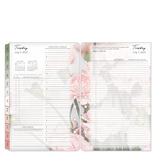 Franklincovey - Blooms Two Page Per Day Ring-Bound Planner (Classic, Jul 2023 - Jun 2024) #TOP6