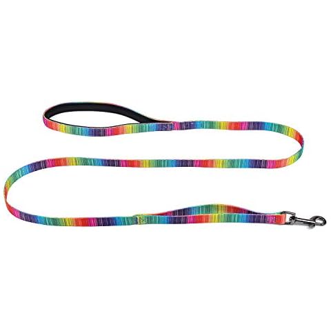 DYAprWu Dog Leash Printing Durable Dogs and Cats Leash with Two Control Handle for Small Dogs Medium Dogs and Large Dogs (L(Length 56"/Width 1"), Color A) Cover