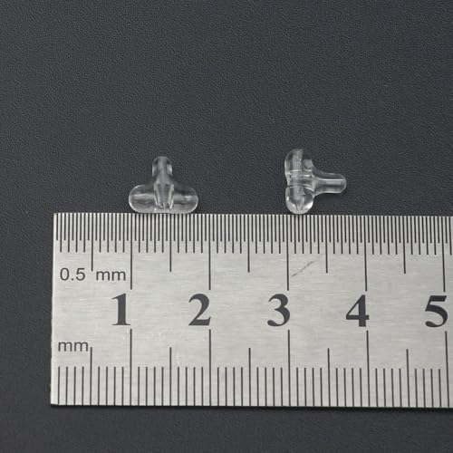 120 piezas de cuentas transparentes para pesca con giratorios miniatura 2