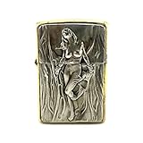 Brass Lighter Case Metal Replacement Tank - Handmade Gift for Men, Retro Sleeve Pouches Protective Storage Case Holder for Father, Boyfriend, Husband