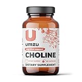 UMZU Choline - Natural Cognitive & Hormone Support - Liver & Nervous System Aid - Provides Choline Bitartrate - 30 Day Supply - 90 Capsules