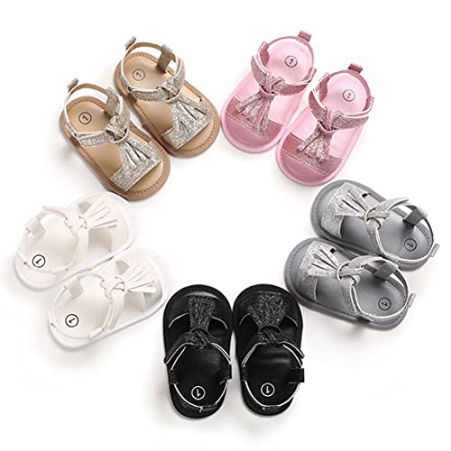 Babelvit Infant Baby Girl Boy Sandals Comfort Premium Summer Outdoor Casual Beach Shoes With Sequin Tassel Anti Slip Rubber Sole Newborn Toddler Prewalker First Walking Shoes #TOP1
