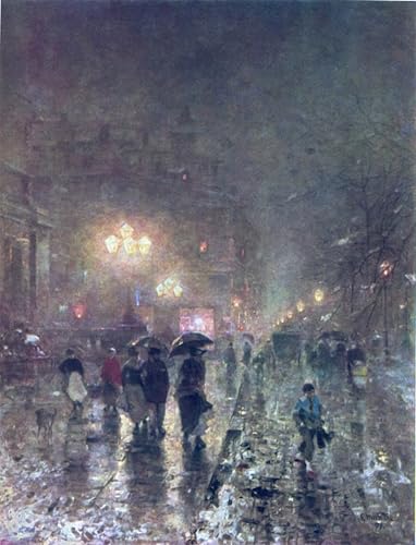 Impression Toile Stadttheater Ludvig Munthe Affiche d'Art Décorative 60x90cm