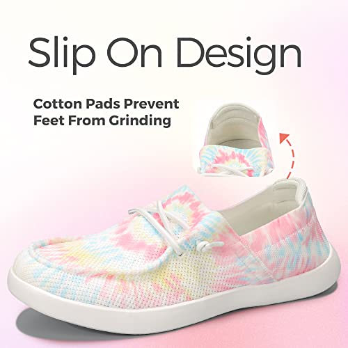 Image of BELOS Women's Rhinestone Lace Up Loafers Shoes Comfortable Slip On Mesh Knit Walking Shoes Fashion Lightweight Sparkly Glitter Sneaker