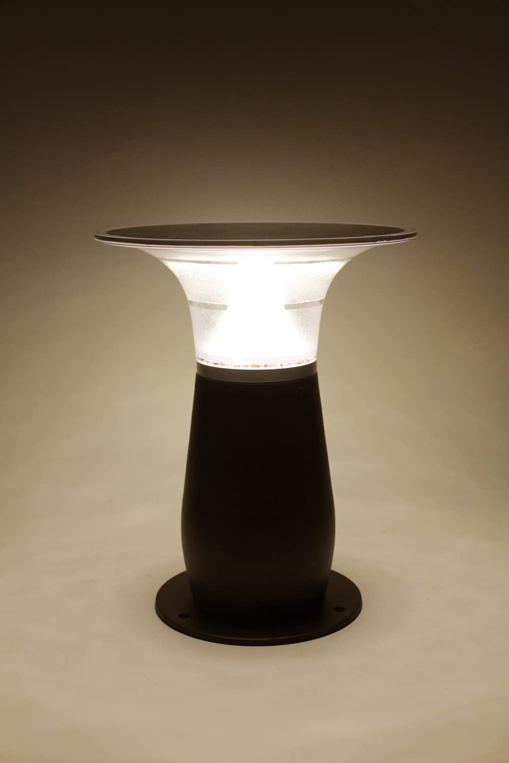 Arnusa Gartenleuchte Power Solarleuchte Helle 360 lm Solarlampe Wegeleuchte Gartenlampe Sockelleuchte kabellos Außenleuchte Terrassenbeleuchtung warmweiß und kaltweiß einstellbar 29x23,5 cm 4000 mAh