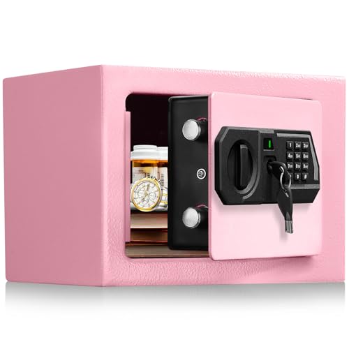 TOTOY small personal safe box 0.5 cu ft, electronic digital security safe