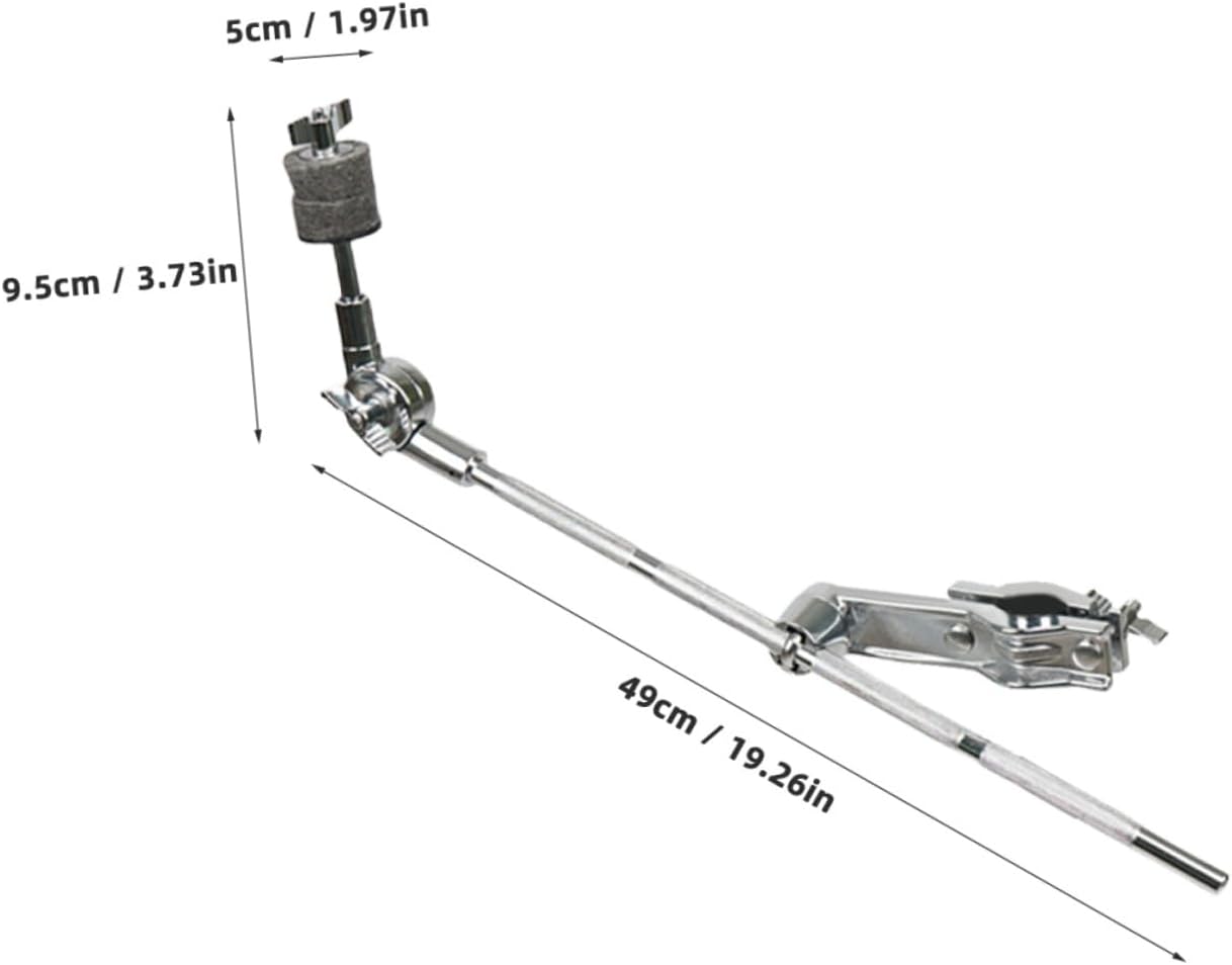 BESPORTBLE Cymbal Boom Arm Attachment Durable Cymbal Stand Part for Drums Easy to Install Music Instrument Accessory Heavy Duty Mount Holder for Professional Use