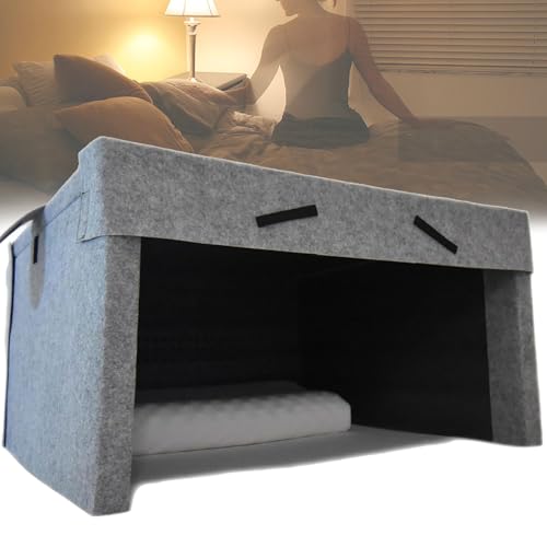 Soundproof Tent Bed Cover - Light-Proof, Wind-Blocking, Noise Reduction for Restful Sleep