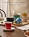 Imagen de Cosumy Juego de 6 Tazas Cafe Espresso Coloridas con Platos