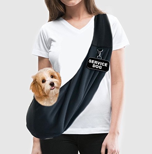 Workingservicedog.com Ez-Sling Small Service Dog Sling Carrier - Includes Five Service Dog Law Handout Cards #TOP4