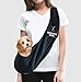 Small Service Dog Sling Carrier with ID Tag | EZ-Sling for Small Dogs | Includes Five Service Dog Law Handout Cards