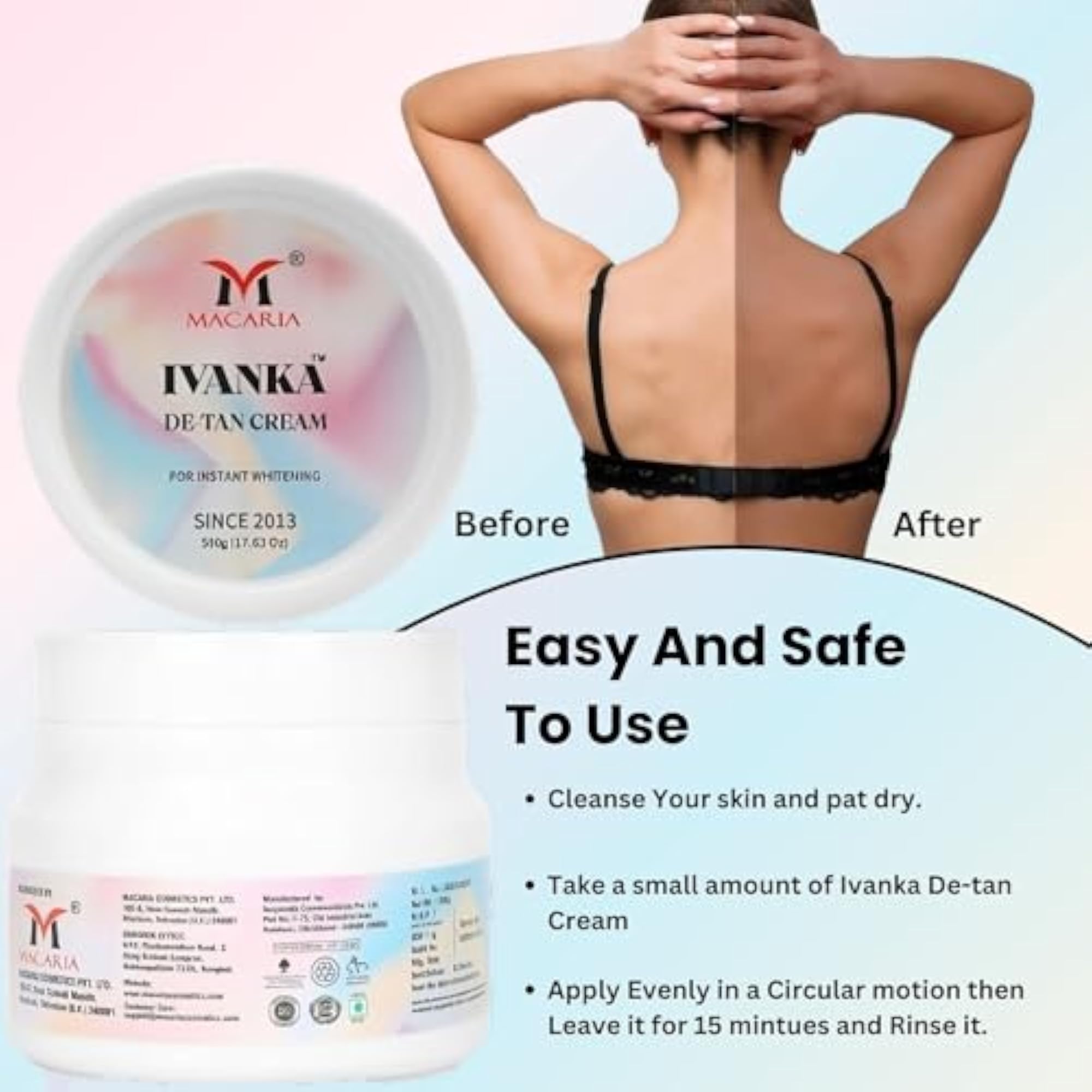Ivanka Full Body & Breast Whitening Detan Pack